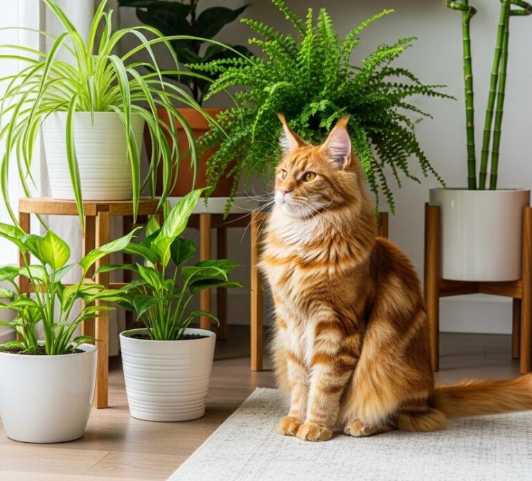Welke planten zijn giftig voor Maine Coons?