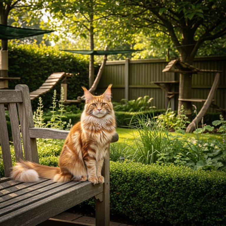 Kan een Maine Coon in mijn tuin?