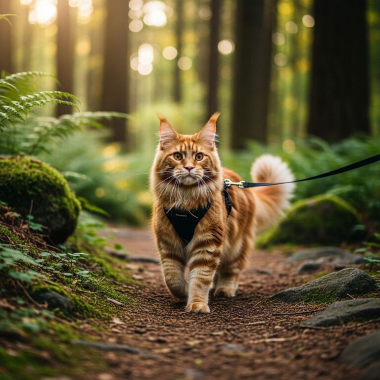 Kan je een Maine Coon uitlaten?