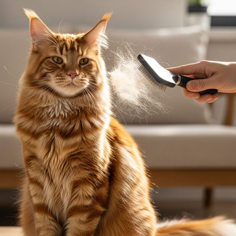 Verhaart een Maine Coon veel?
