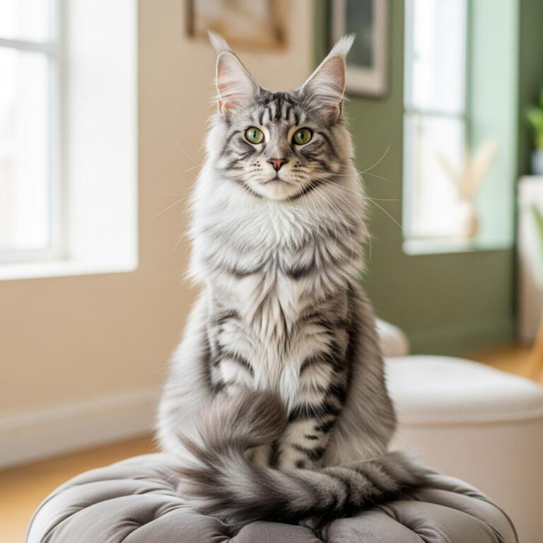 Maine Coon vrouwtje: kenmerken, grootte & verzorging